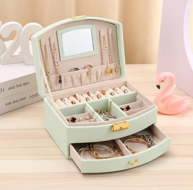 Boîte À Bijoux De Voyage Avec Miroir