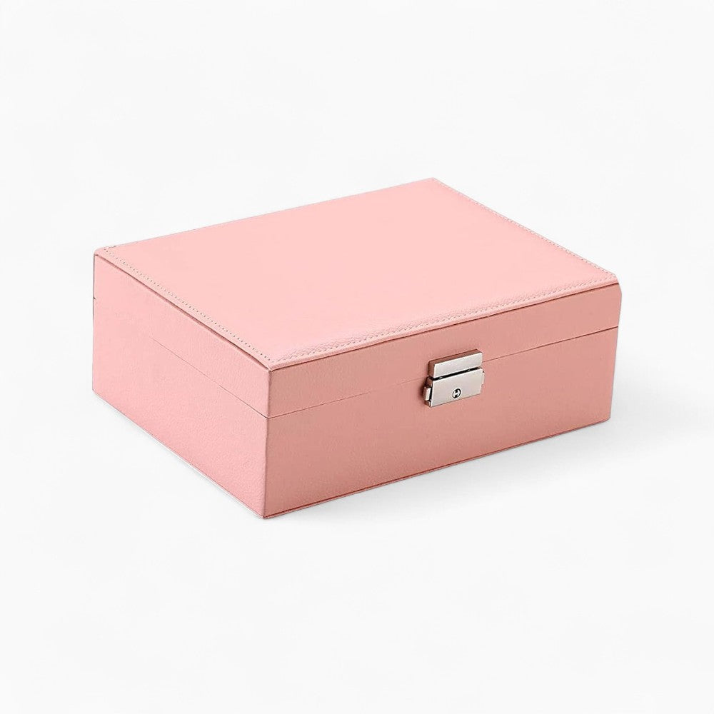 Boîte À Bijoux Cuir Rose