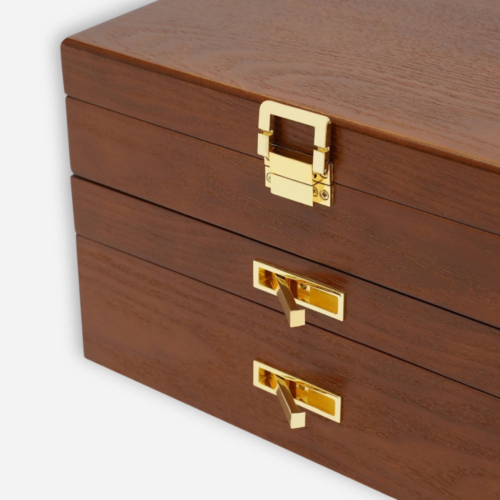 Boite À Bijoux En Bois Avec Tiroirs