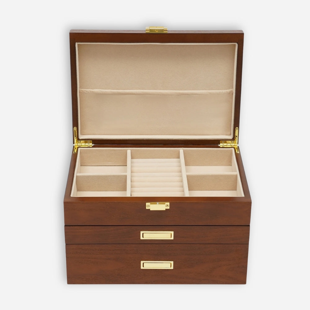 Boite À Bijoux En Bois Avec Tiroirs