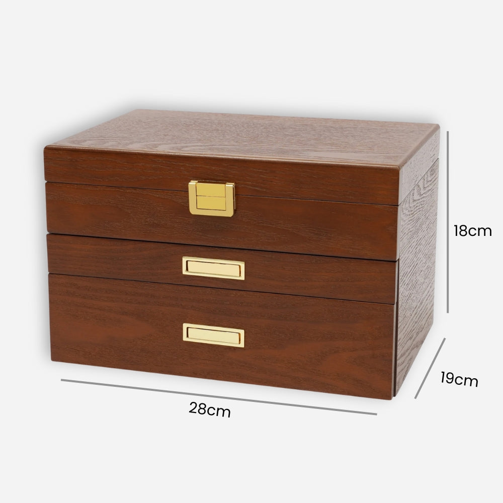Boite À Bijoux En Bois Avec Tiroirs