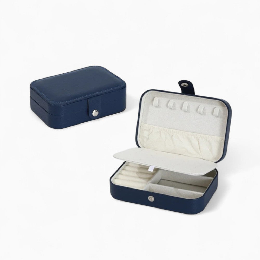 Boîte À Bijoux De Voyage En Cuir
