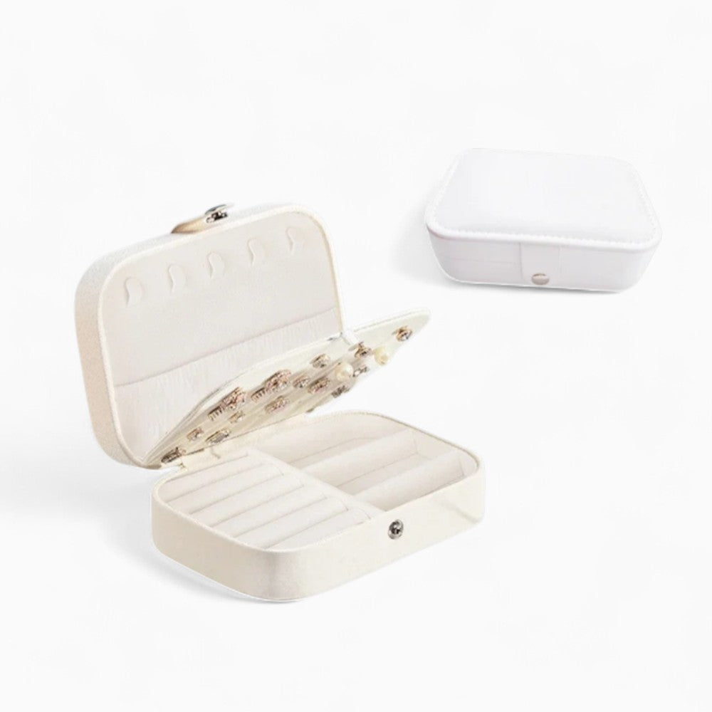 Boîte À Bijoux De Voyage En Cuir