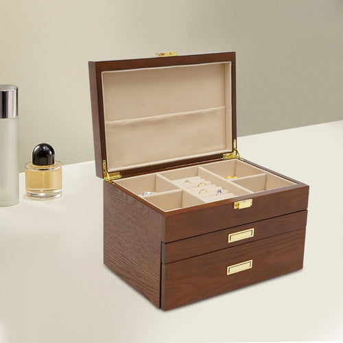 Boite À Bijoux En Bois Avec Tiroirs