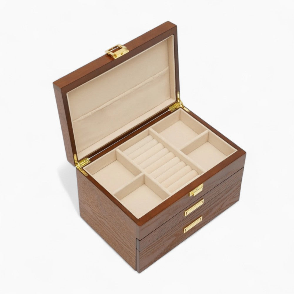 Boîte À Bijoux En Bois Avec Tiroirs