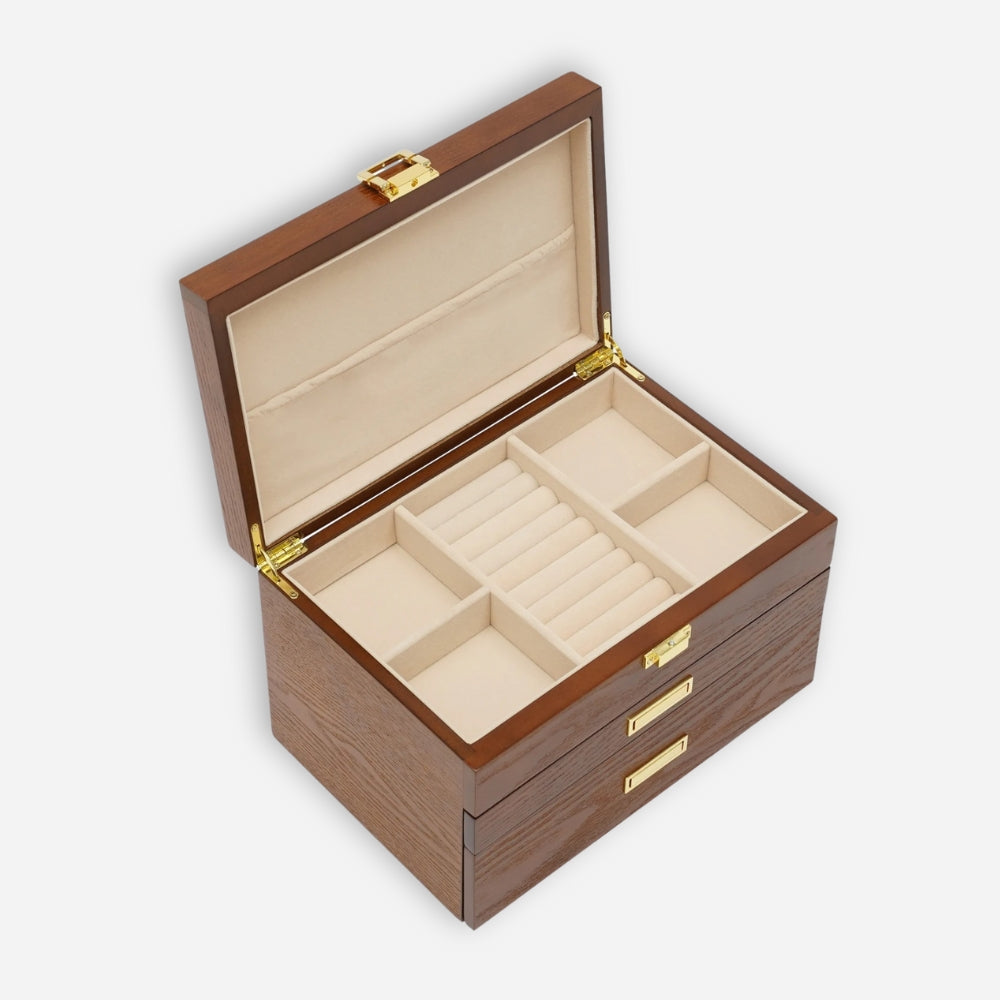Boite À Bijoux En Bois Avec Tiroirs