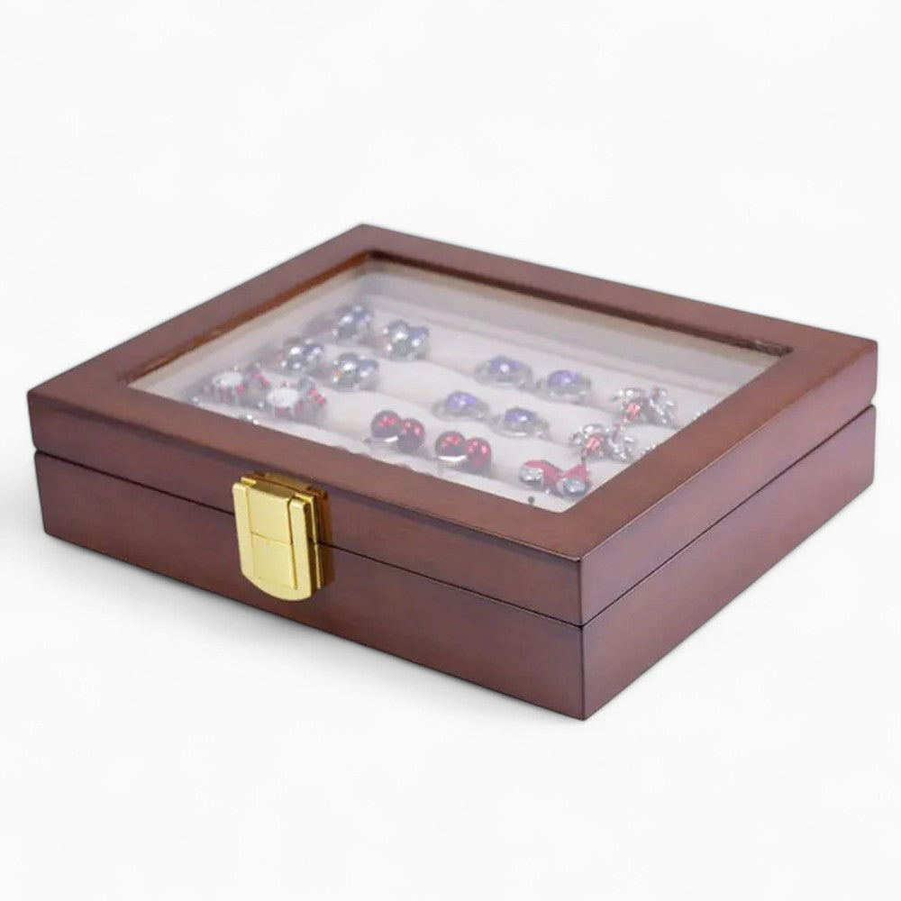 Boîte À Bijoux Bois Avec Verre