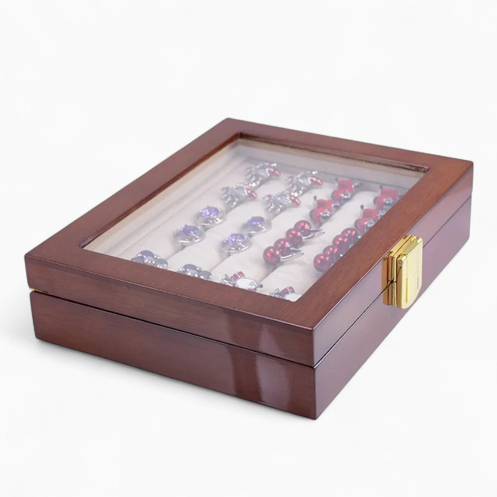 Boîte À Bijoux Bois Avec Verre