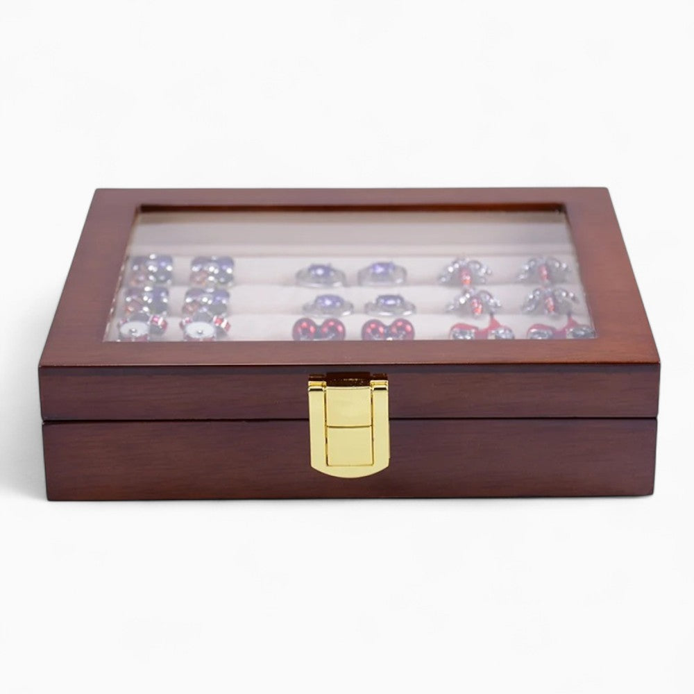 Boîte À Bijoux Bois Avec Verre