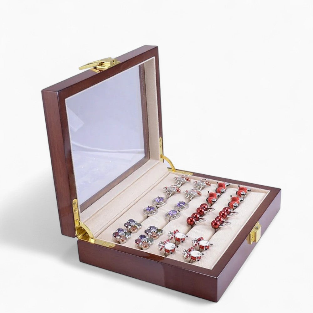 Boîte À Bijoux Bois Avec Verre