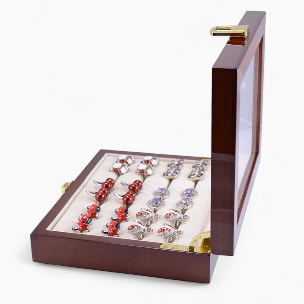 Boîte À Bijoux Bois Avec Verre