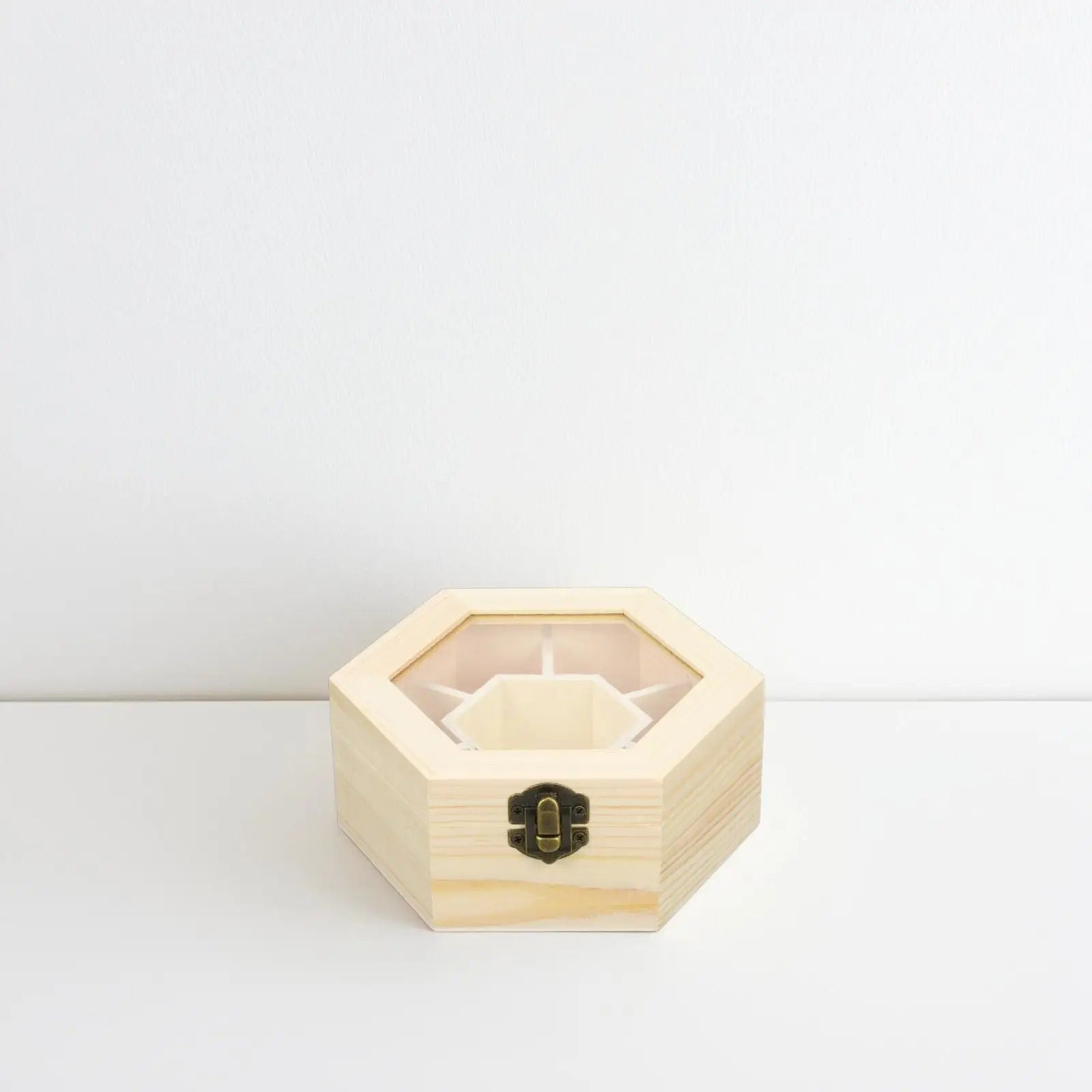 Boîte À Bijoux Hexagonale Bois