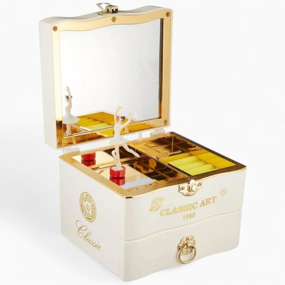 Boîte À Bijoux Musical En Bois