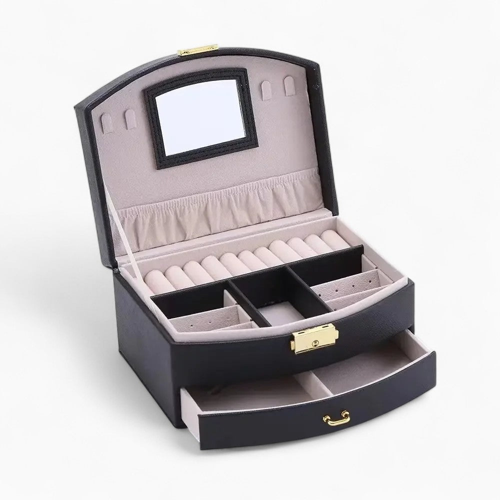 Boîte À Bijoux De Voyage Avec Miroir