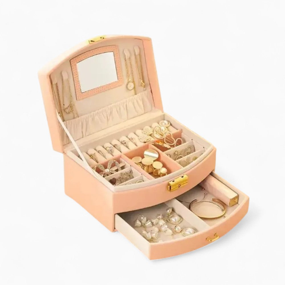 Boîte À Bijoux De Voyage Avec Miroir