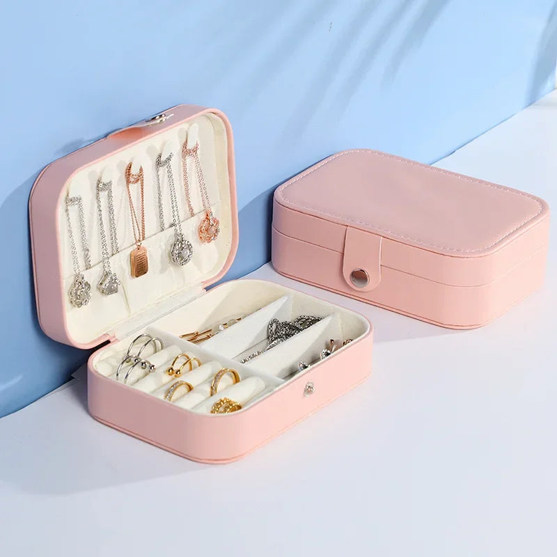 Boîte À Bijoux De Voyage En Cuir