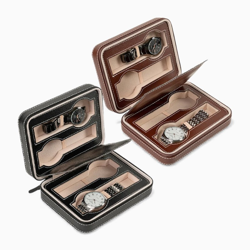 Boîte À Montres En Cuir Voyage