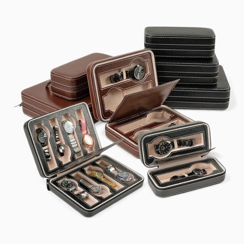 Boîte À Montres En Cuir Voyage
