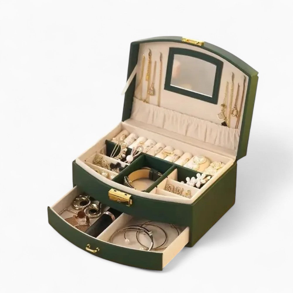 Boîte À Bijoux De Voyage Avec Miroir