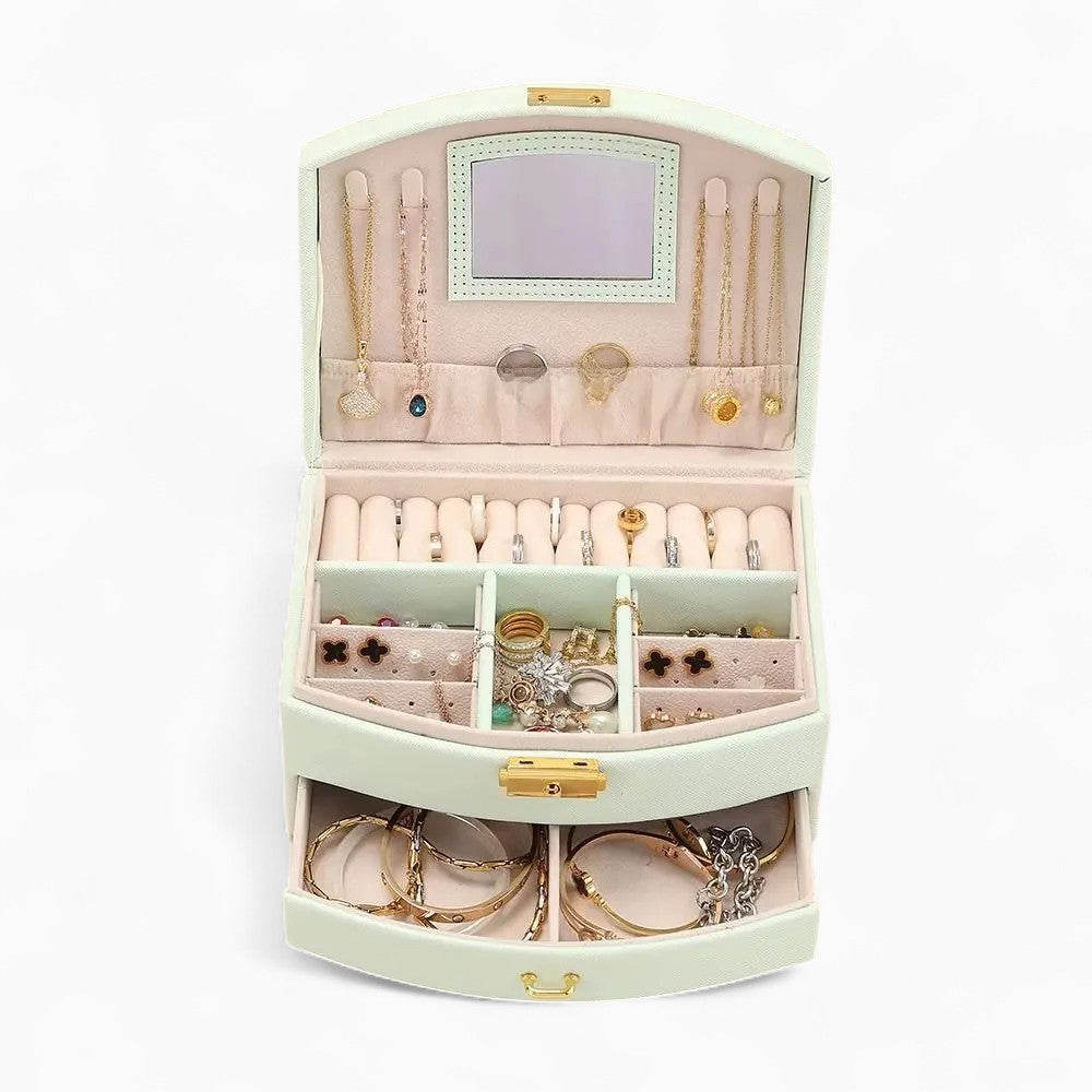 Boîte À Bijoux De Voyage Avec Miroir
