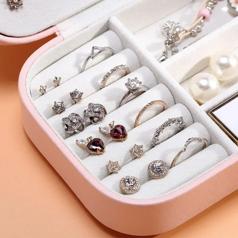 Boîte À Bijoux De Voyage En Cuir