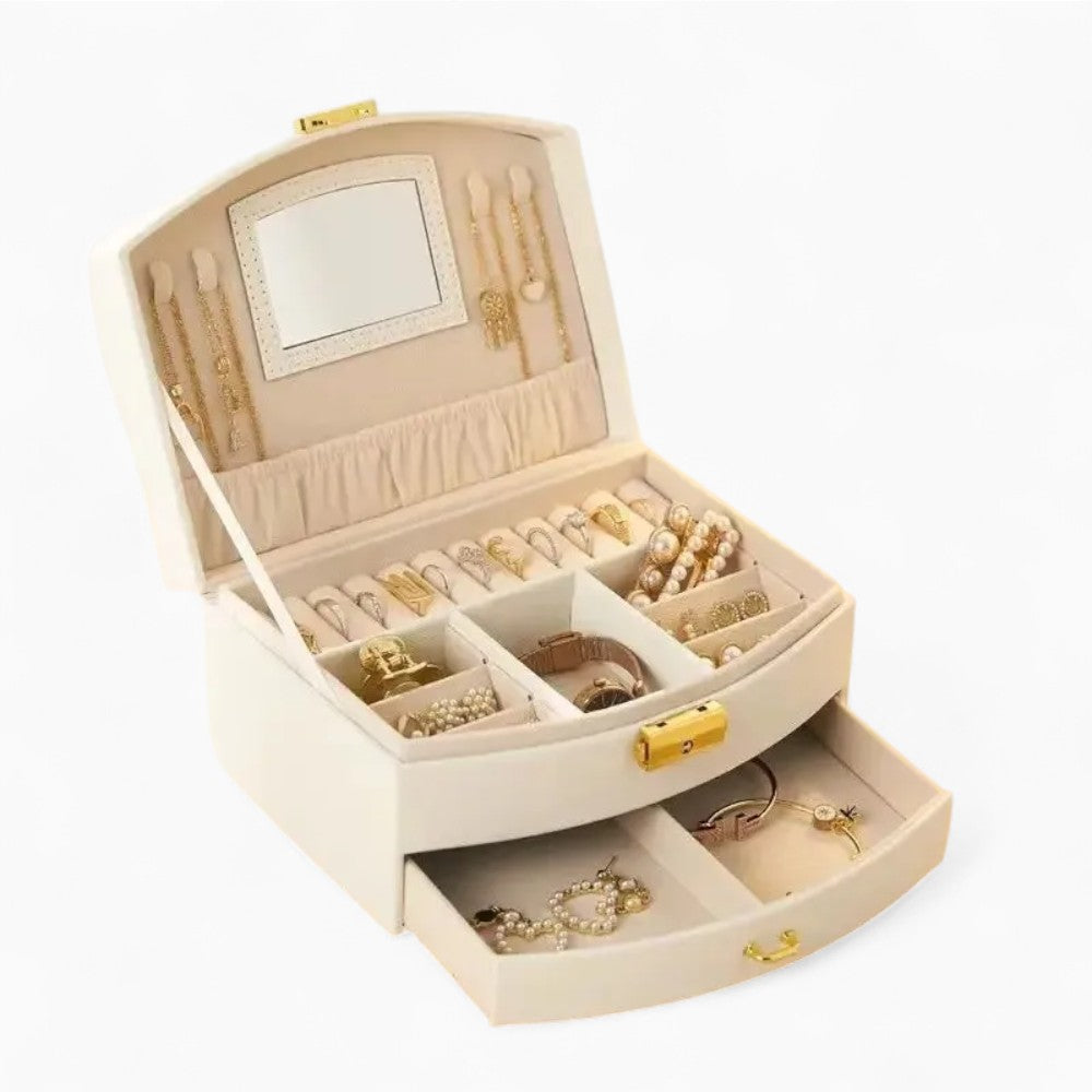 Boîte À Bijoux De Voyage Avec Miroir