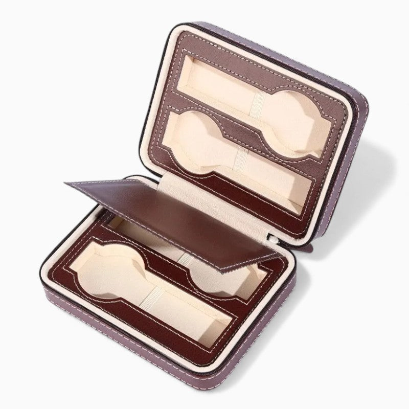 Boîte À Montres En Cuir Voyage