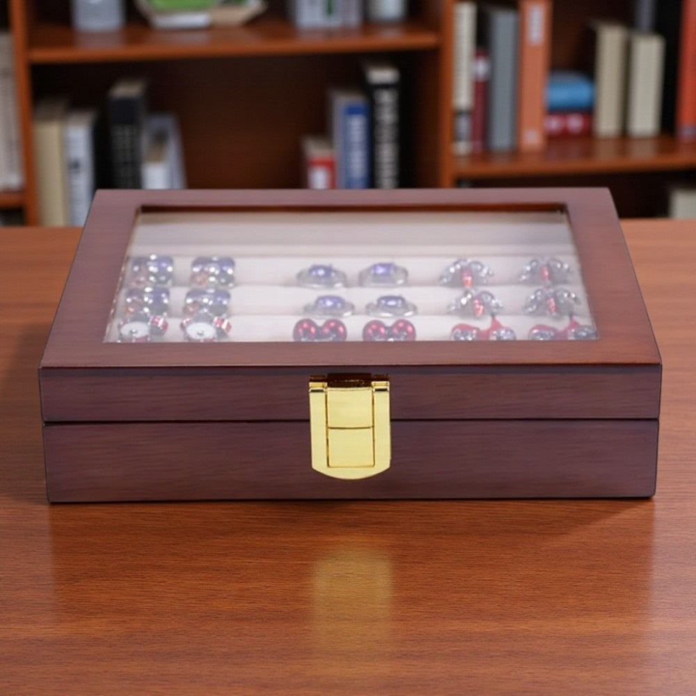 Boîte À Bijoux Bois Avec Verre