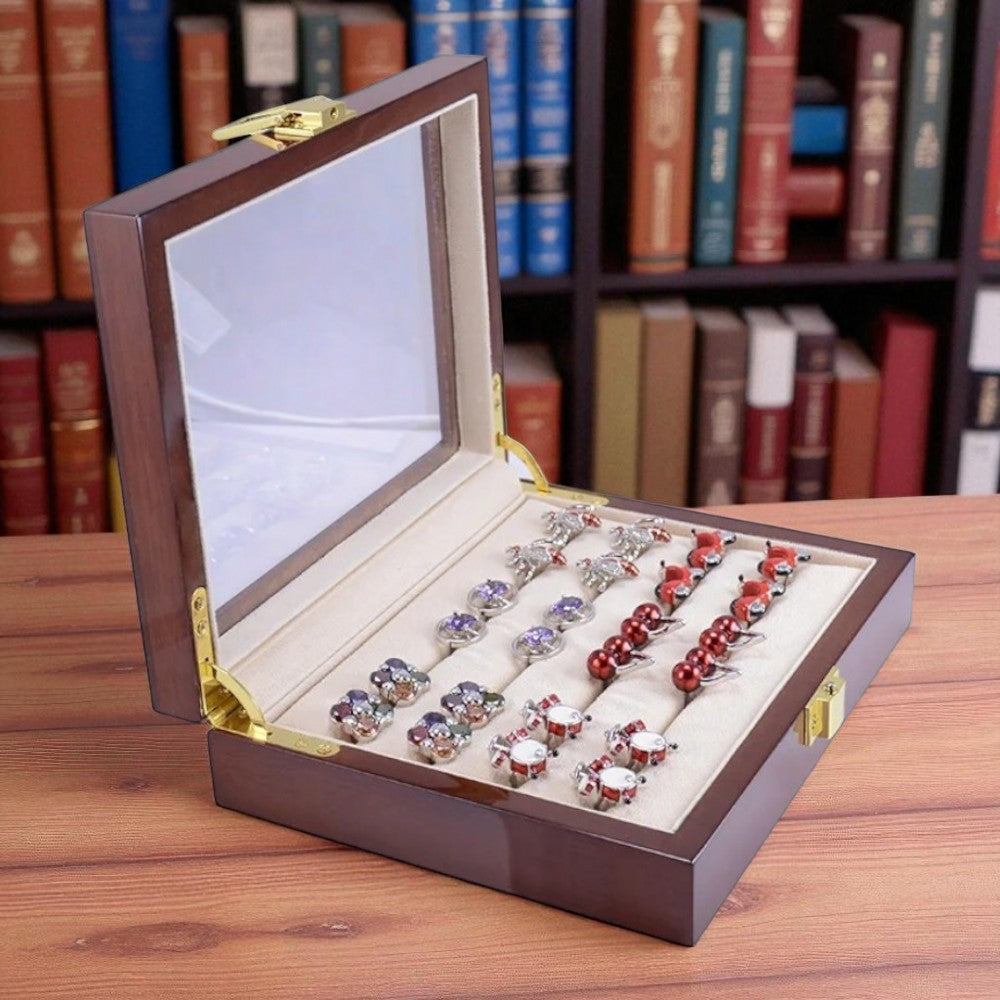 Boîte À Bijoux Bois Avec Verre