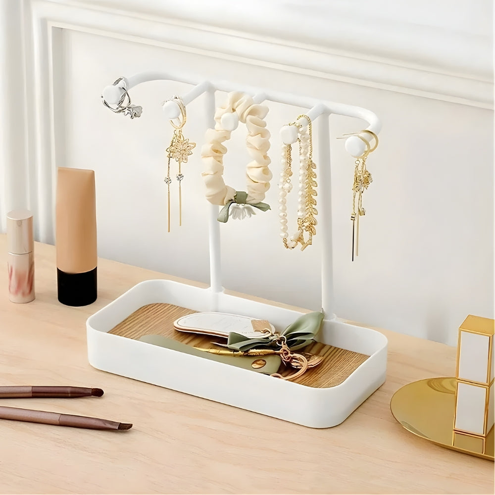 Présentoir Bijoux Bois Moderne Avec Tiroir