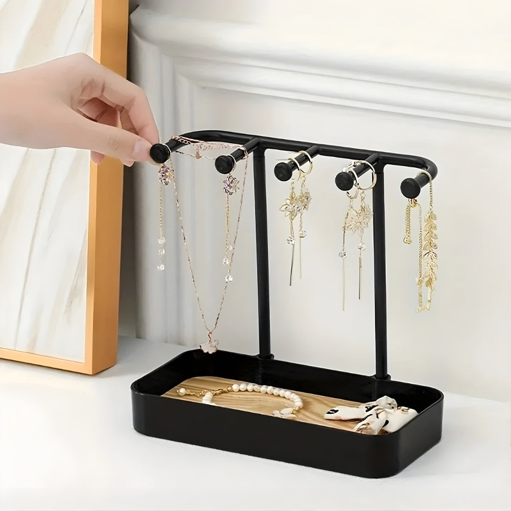 Présentoir Bijoux Bois Moderne Avec Tiroir