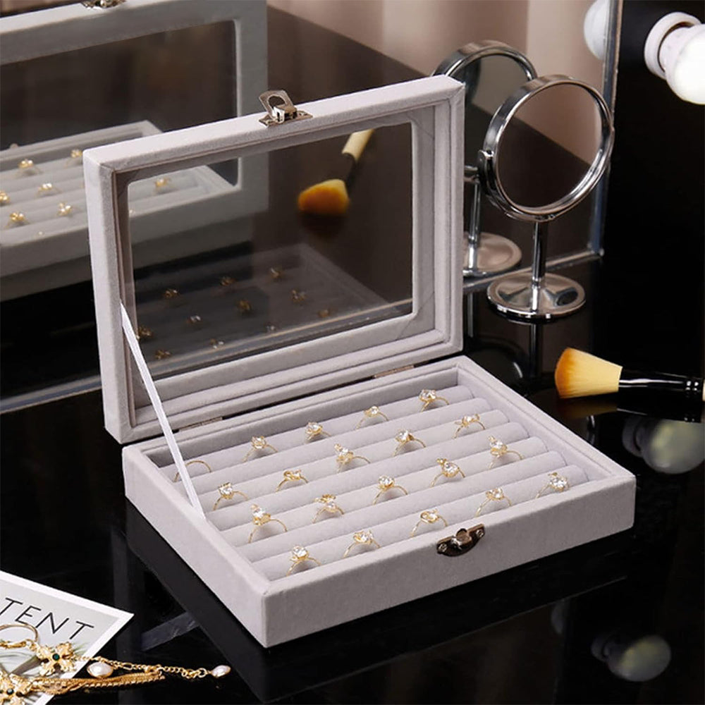 Boîte À Bijoux En Velours Pour Bagues