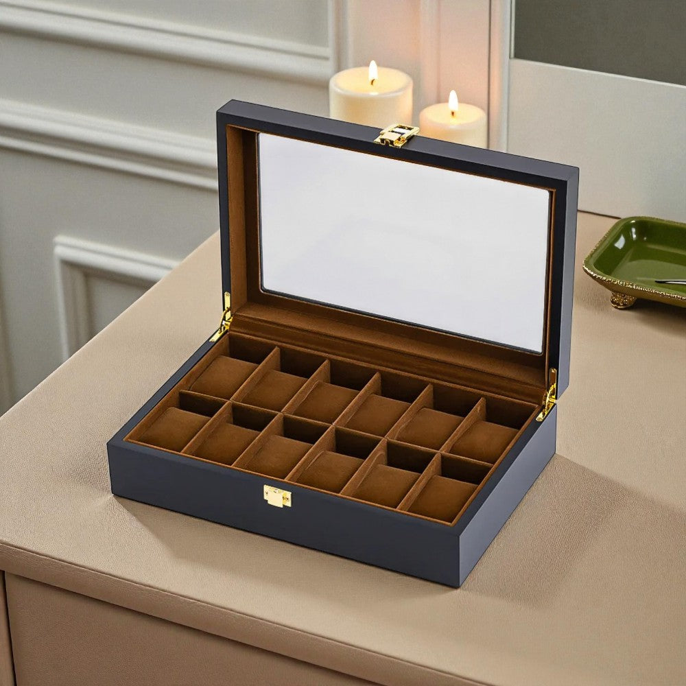 Boîte À Montres Avec Vitre