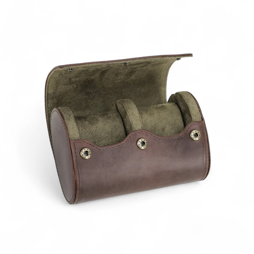 Étui à Montres Rétro En Cuir