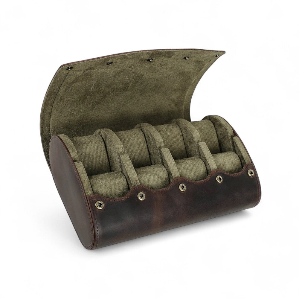 Étui à Montres Rétro En Cuir