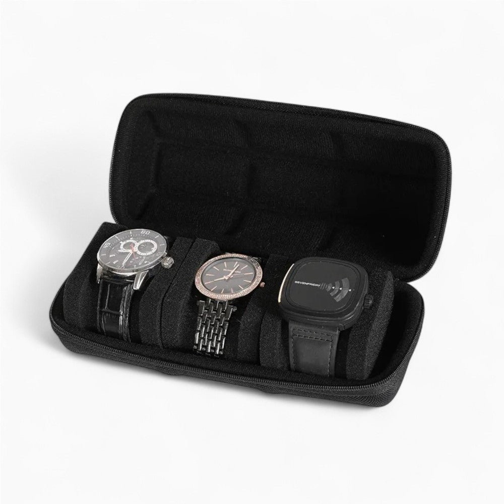 Étui à Montres De Voyage Noir