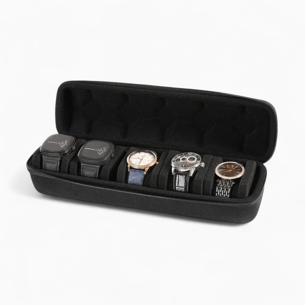 Étui à Montres De Voyage Noir