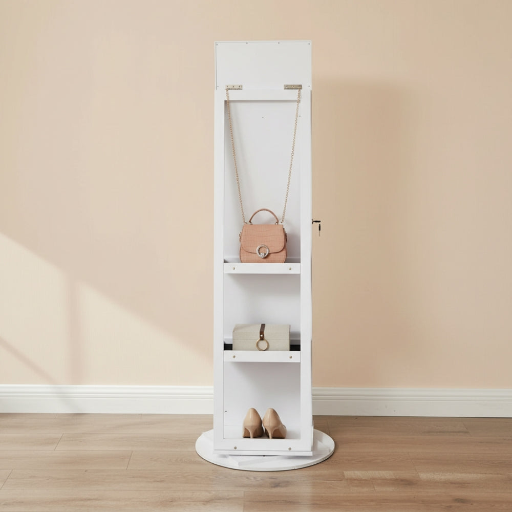 Armoire À Bijoux Miroir Sur Pied