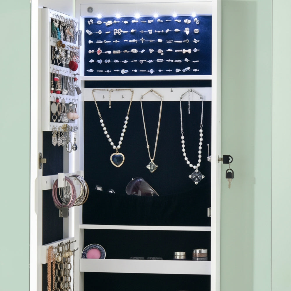 Armoire à Bijoux Murale avec Miroir